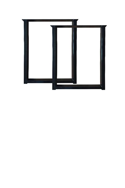 CVTdesign Metal Ayak Ahşap Masif Kütük Sehpa Bench Bank Ayağı Profil Mobilya Ayakları