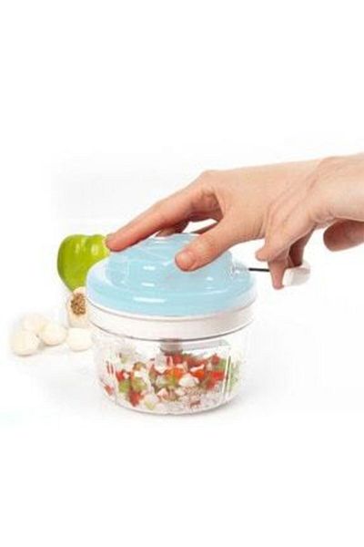 Urve Plastik Wenken Practical Hand Rondo with String Water Green - Stainless Steel 3 Blades