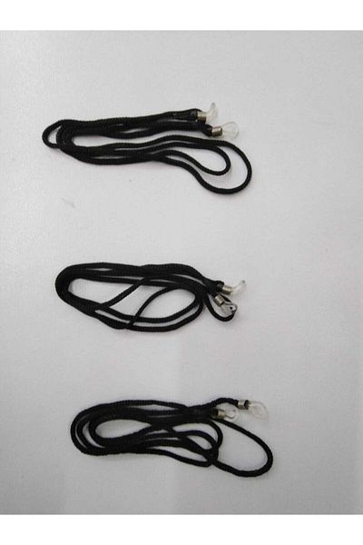 JULIANO 3-pack Luxury Silicone Glasses String (black)