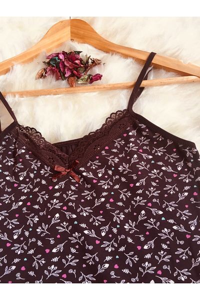 Altınay Women's Lace Undershirt Panty Slip Set
