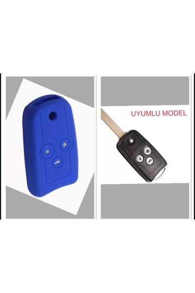 ŞENYILDIZ AKSESUAR Civic Accord Crv Silikon Anahtar Kılıfı Mavi Renk