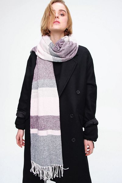 Trend Alaçatı Stili Schultertuch - Mehrfarbig - Casual
