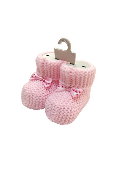 Bibaby Fiyonklu Triko Bebek Patiği (unisex)