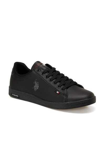 U.S. Polo Assn. حذاء رياضي رجالي أسود من FRANCO 1FX 100910272