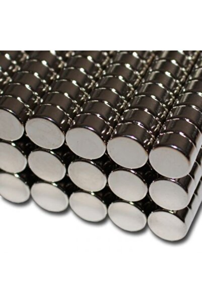 Dünya Magnet 20 Adet Çap 8mm X Kalınlık 5mm Yuvarlak Süper Güçlü Neodyum Mıkn...
