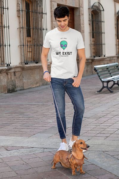 Raf Coll Unisex Λευκό Ψηφιακό Μπλουζάκι με στάμπα