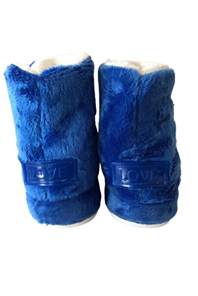 Pomidik Kadın Panduf Saks Mavi