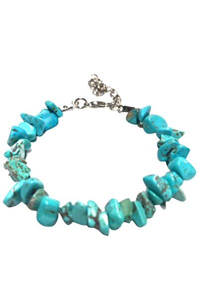 Gümüştel Sertifikalı Turkuaz Taşı Doğal Taş Bileklik
