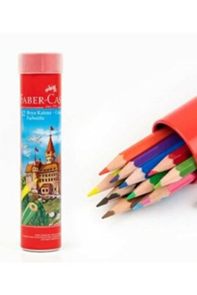 Faber Castell Kuru Boya 709293 12'li Teneke Kutu