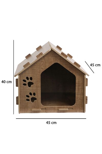 HobiMax Decorative Wooden Cat Nest