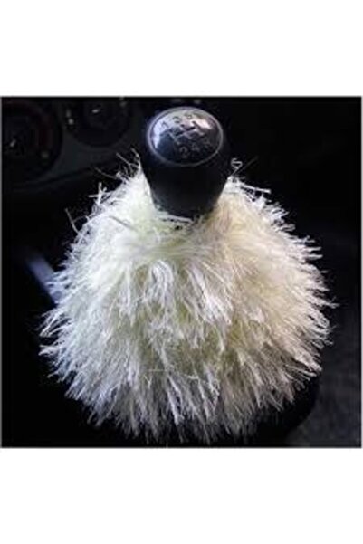 Cnk Oto Oto Aksesuar Vites Kolu Saçaklı Örgülü Süs Beyaz