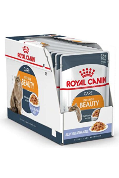 Royal Canin Jelly Intense Beauty Kedi Maması 85 gr-(12 Adetx85 gr)