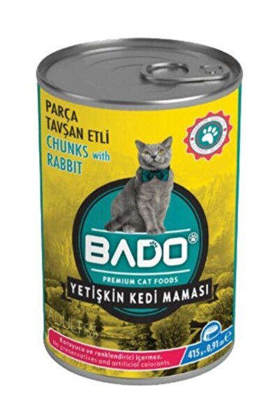 Bado Kedi Maması Konserve 415gr Tavşan Etli