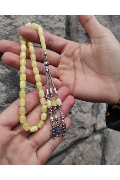 Altınsoy collection Hakiki Orginal Damla Kehribar Tesbih 925 Ayar Özel Gümüş ...