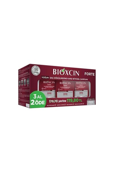 Bioxcin Forte 3-Piece and 2-Piece Hair Type Shampoo Set