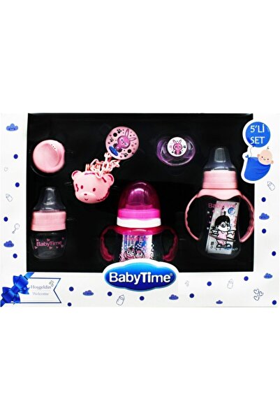 Babytime Baby Time Bebek Hediye Seti 5 Li - Pembe