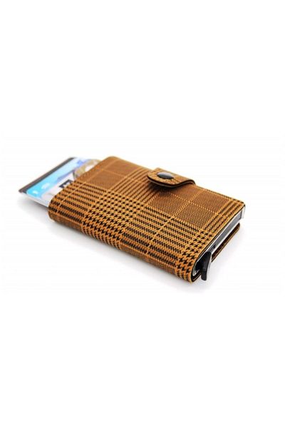 MKM Plaid Automatic Card Holder 1 Quality Domestic Production554400001002