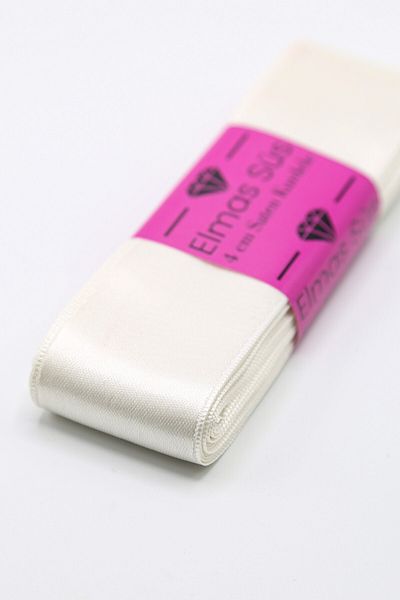 E Elmas Κρεμ Σατέν Κορδέλα (4cm-10m)