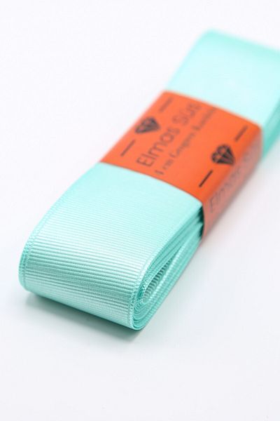 E Elmas Πράσινη κορδέλα μέντας Grosgrain (4cm-10m)