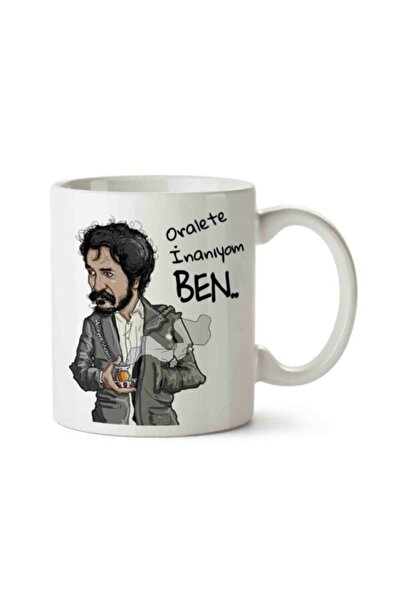 Şart Hediye Behzat C Ghost Oralete Printed White Mug Cup, Fashionable and Con...