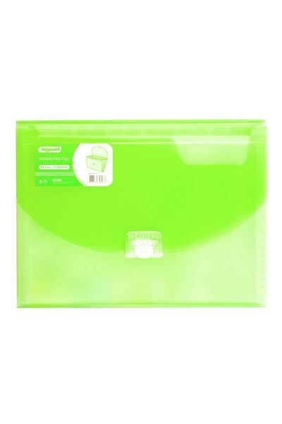 Bigpoint Green A4 File - 13 Pockets and Locked
