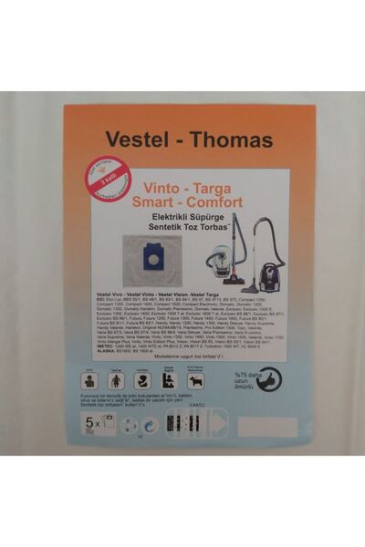 Vestel Thomas Elektrikli Süpürge Toz Torbası 20 Adet