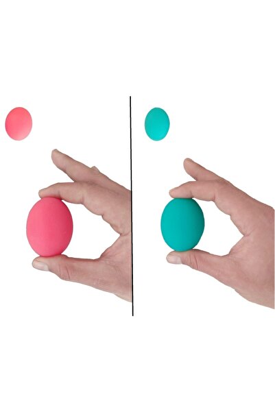 RAJ مجموعة من 2 كرة ضغط من السيليكون بلونين، كرة تمرين اليد، كرة العلاج الطبيعي، كرة تقوية إصبع اليد
