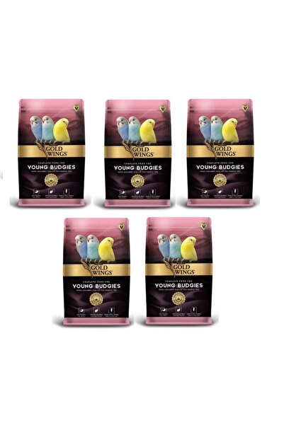 Gold Wings Premium Yavru Muhabbet Kuşu Yemi 1 Kg X 5 Adet