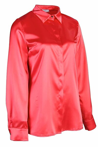 pimood Kadın  Eliza Basic Model Saten Gömlek