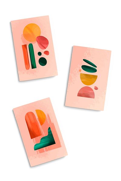 CoNotes Set of 3 13x21cm Unlined Notepads