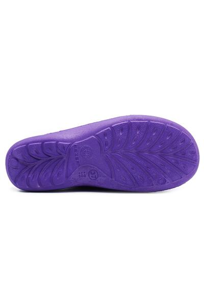 GEZER Purple Closed Front Bathroom Slippers - Turkish Bath Balcony Washbasin