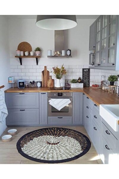 GizHome Norma Kaydırmaz Taban Yıkanabilen Mutfak Halısı 120x120 Nr07