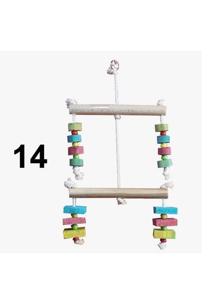 Merkezav Parrot Perch Toy Bird Perch 14