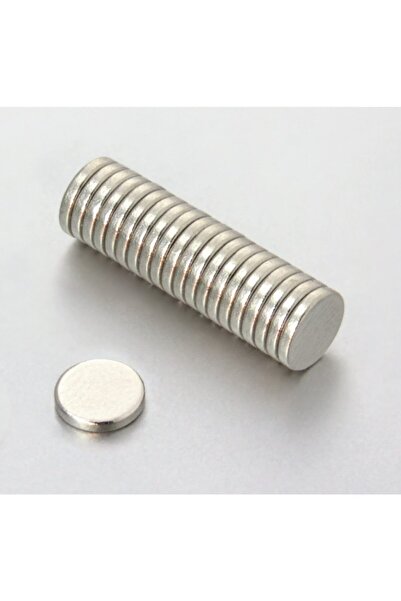 Dünya Magnet 30 Adet Çap 6mm X Kalınlık 1mm Güçlü Yuvarlak Neodyum Mıknatıs