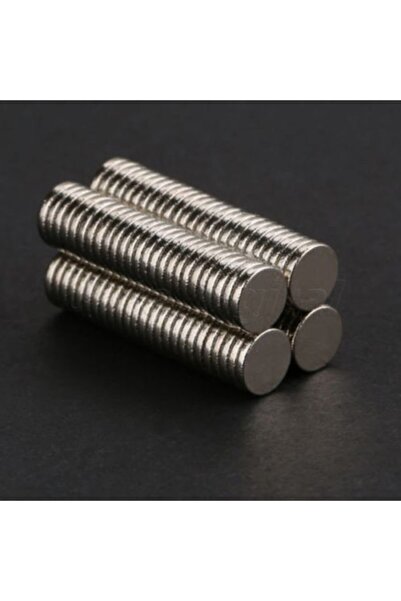 Dünya Magnet 30 Adet Çap 6mm X Kalınlık 1mm Güçlü Yuvarlak Neodyum Mıknatıs