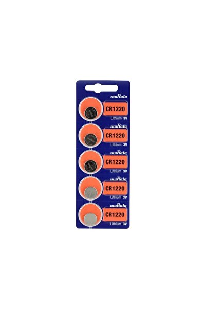 MURATA /sony Cr1220 Pil Para Pil Düğme Pil 5 Li Kart