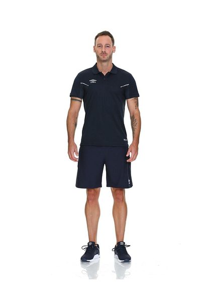 UMBRO Мъжка тъмносиня тениска с поло яка Tf-0031