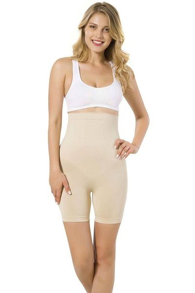 Emay Corset boxer bej fără cusături pentru femei