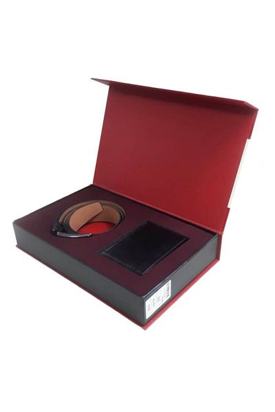 GC Real Leather Belt and Wallet Set 530