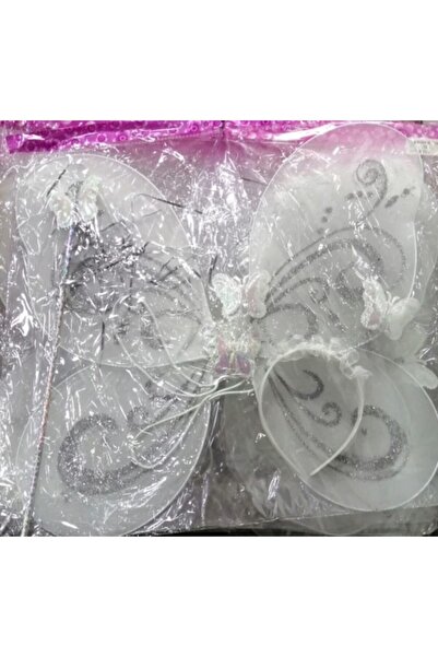 MirrorOYUNCAK Çocuk Beyaz Renk Kelebek Kanat Seti