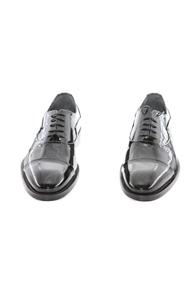 bayscarpa man Erkek Klasik Siyah Rugan Jurdan Ayakkabı Küçük 38 39 Numara Büyük 46 47 Numara