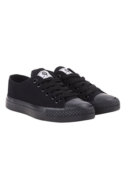 M.P. Women's Black Linen Canvas Sneakers 211-1842