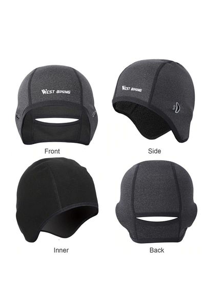 SYNOPE Gray Windproof Cap - Running, Skiing, Cycling Cap