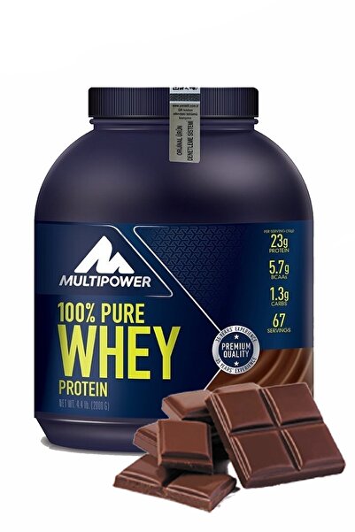 Multipower Whey Protein Çikolata Aroma 2000 Gr Protein Tozu Bcaa Glutamin Arjinin Enerji Güç Vitamin