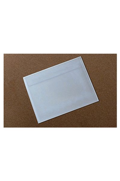 Aso Medya Plastic Adhesive Pocket 22×16 Cm (For A5) with Top Cover, 100 Pieces