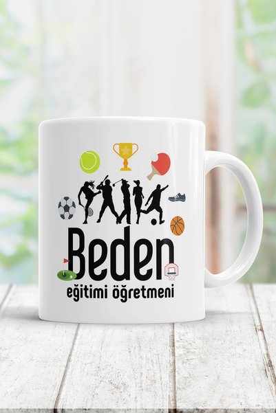 WixelArt Beden Eğitimi Öğretmeni Kupa Bardak