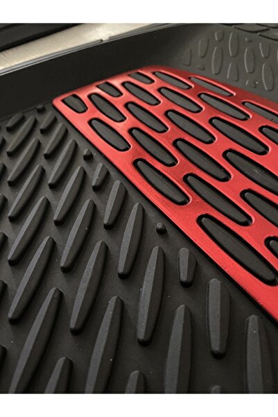 SAFİR 2020 Model Volkswagen Tiguan Için Havuzlu Tip Universal Paspas - Kırmız...