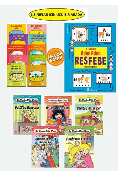 Ata Yayıncılık Cin Ali Kitap Seti(10 Kitap) + Resfebe Kitabı+1.sınıflar Için ...