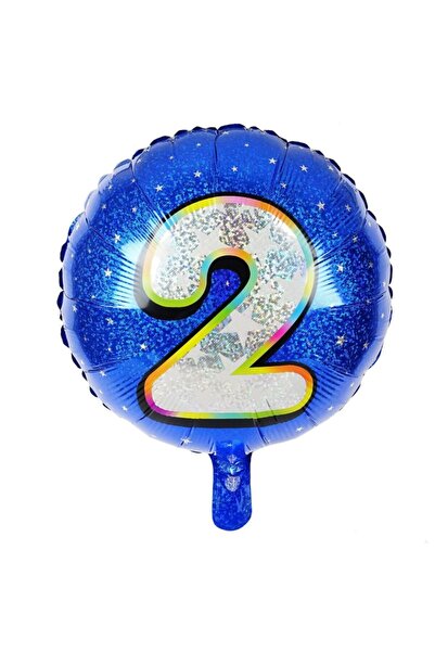 ikm balon بالون رقمي دائري باللون الأزرق 2