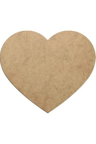 Esunus 12 Pieces 33 Cm 3 Mm (2.7 Mm) Raw MDF Duralite Supla Heart